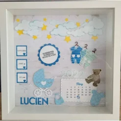 3D Bilderrahmen als Geldgeschenk zur Geburt, Stampin up