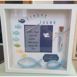 3D Bilderrahmen als Geldgeschenk für Konfirmation/Kommunion/Firmung, Stampin up
