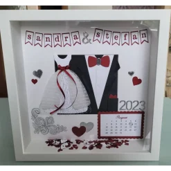 3D Bilderrahmen als Geldgeschenk für Hochzeiten
