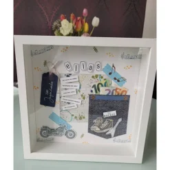 3D Bilderrahmen als Geldgeschenk zum Geburtstag, Jugendweihe, Stampin up