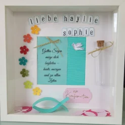3D Bilderrahmen als Geldgeschenk für Konfirmation/Kommunion/Firmung