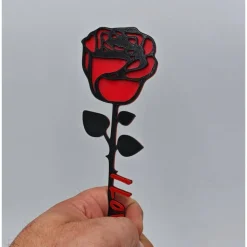 3D Druck | Geschenk Frau | Rose personalisiert | Blume mit Namen | Rose Wunschname | Hochzeitstag | Freundin | Muttertag