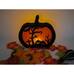 3D Druck | Halloween Kürbis Beleuchtet | Halloween Dekoartikel | Halloween 3D Druck | LED Kerze Beleuchtet | Lichtbild |