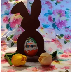 3D Druck | Osterhasen | Hasen Silhouette | Namen personalisierbar | Überraschungs Ei Halter | Hasen Silhouette | Namen p