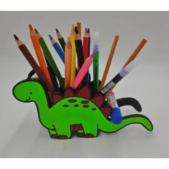 3D Druck | Personalisierter Dino Stiftehalter | Buntstifthalter | Dino Stiftehalter | Dinosaurier Silhouette | Pinselhal