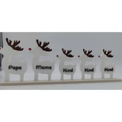 3D Druck | Weihnachtsdeko personalisiert | Geschenk Weihnachten | Rentierfamilie | Dekoration Weihnachten | Rentiere