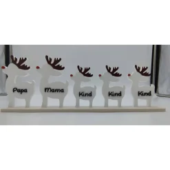 3D Druck | Weihnachtsdeko personalisiert | Geschenk Weihnachten | Rentierfamilie | Dekoration Weihnachten | Rentiere