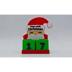 3D Druck | Weihnachtsmann | Countdown Kalender | Tage bis Weihnachten | Days until Christmas | Weihnachtszahlen | Weihna