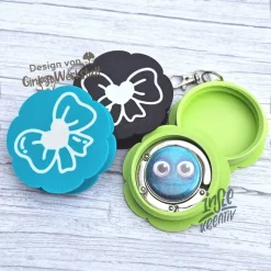 3D Druck Blumen-Buttonbox für Badgematic Taschenhalter – Individuell & Nachhaltig aus PLA