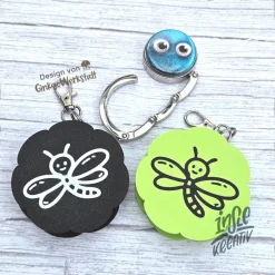 3D Druck Blumen-Buttonbox für Badgematic Taschenhalter – Individuell & Nachhaltig aus PLA