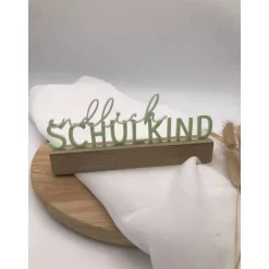 3D Druck „Endlich Schulkind“ – Einschulung Dekoration – Verschiedene Farben