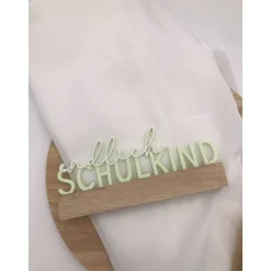 3D Druck „Endlich Schulkind“ – Einschulung Dekoration – Verschiedene Farben