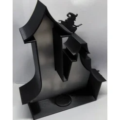 3D Druck Halloween Geisterhaus Deko mit Geistern , Hexe , Vogelscheuche