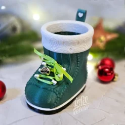 3D Druck Weihnachtsstiefel „Santa was here“ – Einzigartige Deko & Geschenkidee aus PLA
