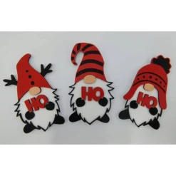 3D Gedruckte 3 Weihnachtswichtel HO HO HO | Geschenk Weihnachten | Wichtel mit Lebkuchen | Advent | Adventszeit