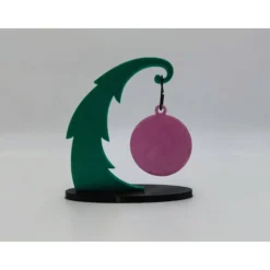 3D Gedruckter Gebogener Weihnachtsbaum mit Kugel | Viele Farben | Advent | Weihnachten | Tanne | Weihnachtskugel | Adven