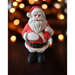 3D gedruckter Weihnachtsmann Figur mit Geschenksack | XL 17cm Nikolaus Deko | Nachhaltige PLA Weihnachtsdeko | Skandinav