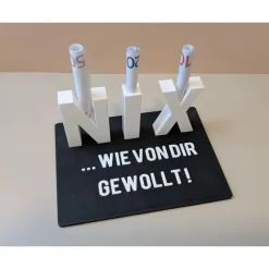3D Geldgeschenk „NIX“ – witzige Geschenkidee für Geburtstag, Hochzeit, Weihnachten, wenn man eigentlich nix schenken wil