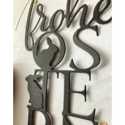 3D Glückwunschkarte zu Ostern Florales Design Blau, bunt Handgefertigt A6 Hochformat Creative Depot