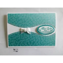 3D Glückwunschkarte zum Geburtstag Pastelltöne mit Grusstext Handgefertigt mit Stampin'Up Produkten Unikat