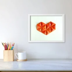 3D Herz // Origami-Herz Objektrahmen