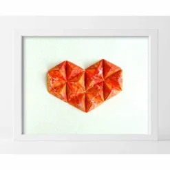 3D Herz // Origami-Herz Objektrahmen