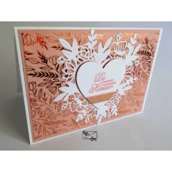 3D Liebeskarte gefertigt in Handarbeit mit Stampin'Up Material u.a.