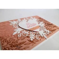 3D Liebeskarte gefertigt in Handarbeit mit Stampin'Up Material u.a.