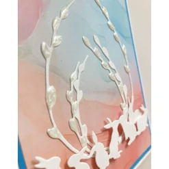 3-D Osterkarte "Ich schicke Dir Frühlingsgrüße " Umschlag Handarbeit  Stampin up