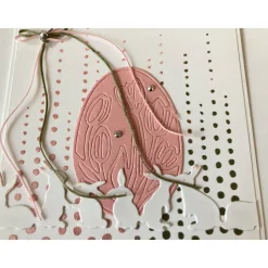 3-D Osterkarte "Ich schicke Dir Frühlingsgrüße " Umschlag Handarbeit  Stampin up