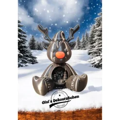 3D Rudolf mit der roten Nase
