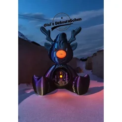 3D Rudolf mit der roten Nase