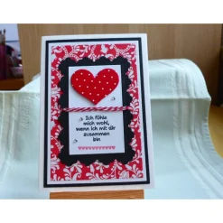 3D Valentinstagkarte,Liebe,Herzen