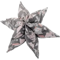 3D Weihnachtsbaum, Weihnachtsdekoration grau und rosa