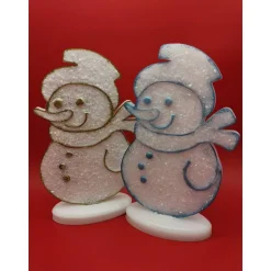 3D Weihnachtsdekoration Schneemann aus Resin Epoxidharz in diversen Varianten handgefertigt
