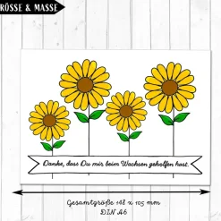 Danke, dass Du mir beim Wachsen geholfen hast Kart inkl. Umschlag