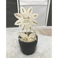 Danke, dass du uns beim Wachsen geholfen hast | Abschiedsgeschenk | Geschenk Erzieherin Tagesmutter | Kindergarten | Gru