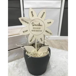 Danke, dass du uns beim Wachsen geholfen hast | Abschiedsgeschenk | Geschenk Erzieherin Tagesmutter | Kindergarten | Gru