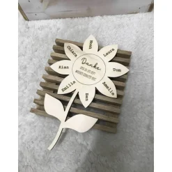 Danke, dass du uns beim Wachsen geholfen hast | Abschiedsgeschenk | Geschenk Erzieherin Tagesmutter | Kindergarten | Gru