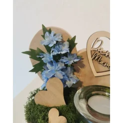 Danke Mama Herz Baumscheibe Mamageschenk Muttertag Teelichthalter