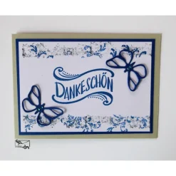 Dankeschön Danksagungskarte Grußkarte Unikat Handarbeit Stampin'up