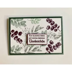 Dankeschön Danksagungskarte Freundschaftskarte Vatertag Muttertag Grußkarte Unikat Handarbeit Stampin'up