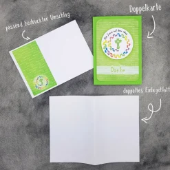 Dankeskarte Kommunion - Mit Jesus auf dem Weg