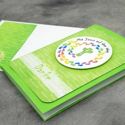 Dankeskarte Kommunion - Mit Jesus auf dem Weg