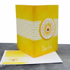 Danksagungskarte Kommunion Sonne