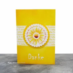 Danksagungskarte Kommunion Sonne