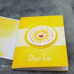 Danksagungskarte Kommunion Sonne