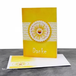 Danksagungskarte Kommunion Sonne