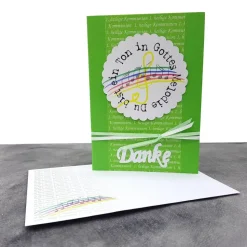 Danksagungskarte Kommunion - Du bist ein Ton in Gottes Melodie
