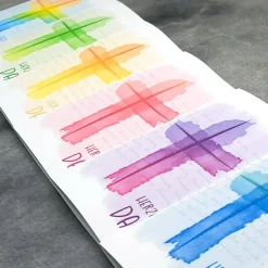 Danksagungskarte Konfirmation Kommunion Firmung "Aquarell-Kreuz"